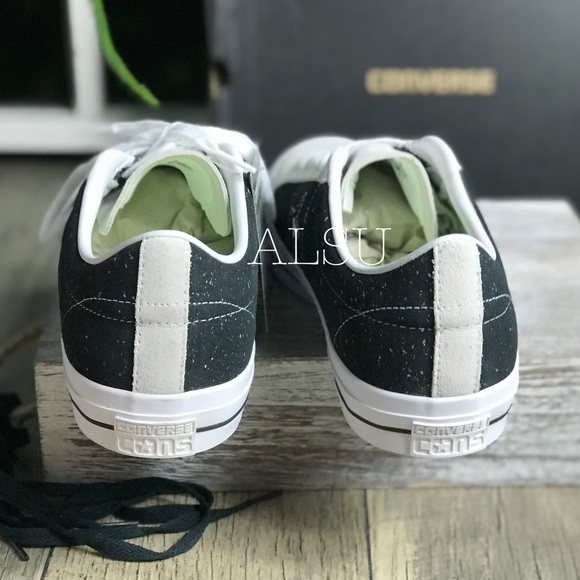 Converse One Star Pro OX Black White Suede M AUTHE - Picture 4 of 8